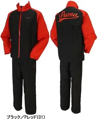  New  Puma Mens Golf Rain Jacket & Pants Red / Black #923506 Size Medium • $50