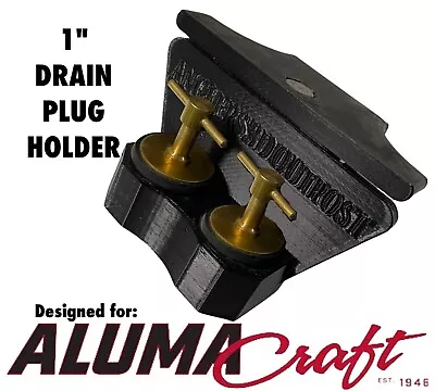 Double 1  Drain Plug Holder Track Mount For AlumaCraft AlumaTrac - Fishing Boat • $20