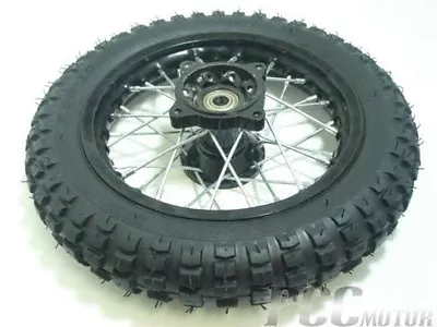 10  BLACK FRONT RIM WHEEL TIRE FOR DISC BRAKE PIT DIRT BIKE 15mm BEARING U WM04K • $59.99