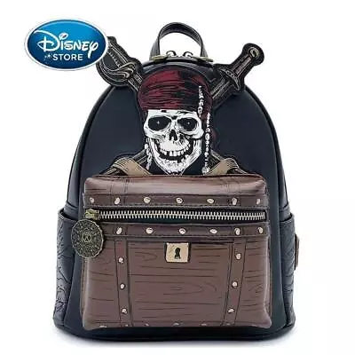 Disney Pirates Skull Loungefly Mini Backpack Jack Sparrow Shoulder Bag Backpack • $109.99
