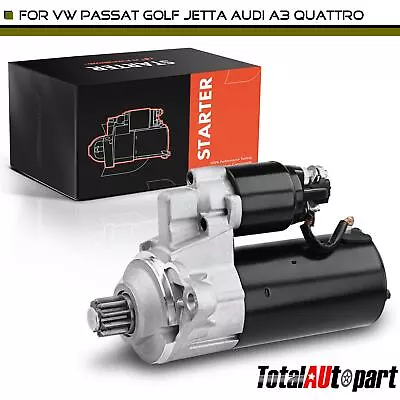 Starter For Audi A3 Quattro Volkswagen Beetle Golf Jetta Passat 1.7kW CCW 10T • $67.99