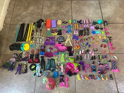 Mattel MONSTER HIGH Lot Of Accessories Clothing Purses And Shoes • $300