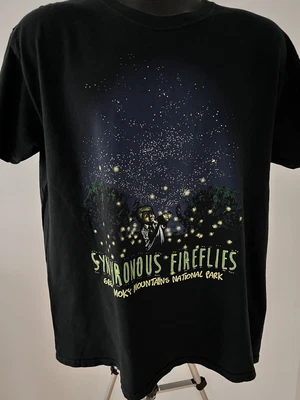 $10 • Buy Synchronous Fireflies Great Smoky Mountains National Park Souvenir T-shirt Large