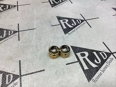 80’s Japan Guitar Domed Metal Control Knobs Gold • $12