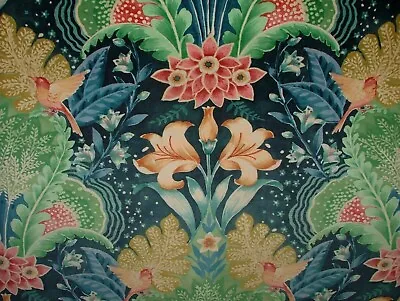 Istanbul Midnight Blue Velvet Fabric Curtain Upholstery Cushion Roman Blind Use • £2.99