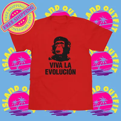 Che Guevara Viva La Evolucion T-Shirt Funny Evolution Tee Humor Gag Gift • $17.98