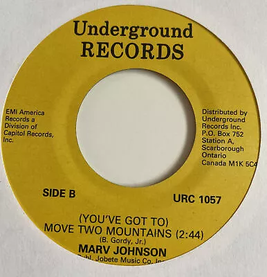 Marv Johnson 45 You Got What It Takes / Move Two Mountains NEW Reissue Unplayed • $4.99