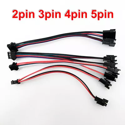 1 Female To 2 Male 2pin 3pin 4pin 5pin JST SM Connector Led Strip Splitter Cable • $9.34