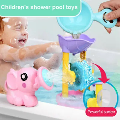 $14.99 • Buy Fun Baby Bath Toy Shower Spray Water Waterwheel Bathtub Toys For Toddlers Kids