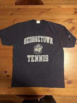 Vintage Champion Georgetown University  Hoyas Tennis T Shirt XL • $45