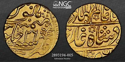 Princely State Of India Jaipur Shah Alam II Gold Mohur NGC AU Details Cleaned • $1800