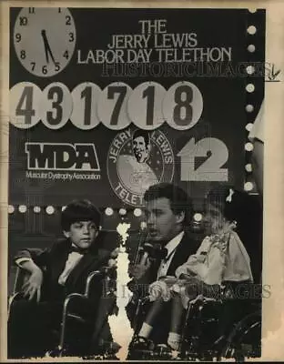 1982 Press Photo Children On Jerry Lewis Labor Day Muscular Dystrophy Telethon • $24.88