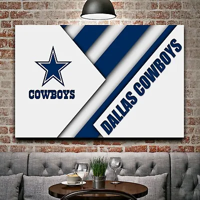 Dallas Cowboys NFL Team Football Home Decor Art Print EXTRA LARGE 66  X 44  • £48.25