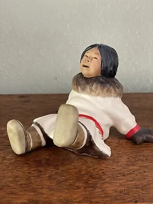 C. Alan Johnson Naomi Inuit Eskimo Figure Vintage Alaska 1984 Y714 Mint • $50