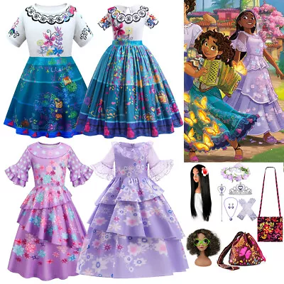 Girls Encanto Isabella Mirabel Fancy Dress Up Party Costume Birthday Book Day UK • £5.99