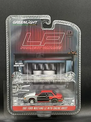 Greenlight 1987 Ford Mustang LX Red Project Car 1:64 Diecast Exclusive Release • $19.99