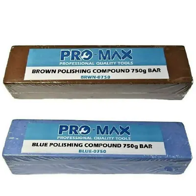 Aluminium Alloy Brass 750g Metal Polishing Compound 2pc Kit - Pro-Max • £20.95