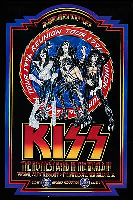 $15 • Buy Rock: KISS * ReUnion Tour Poster * 1996 At New Orleans Concert Poster 13x19