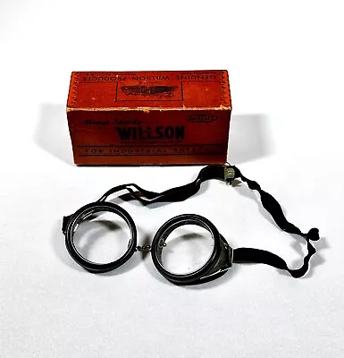 Willson Composition Cup Goggles USA Vintage Steampunk • $24.99