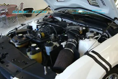 Black Strut Gas Lift Hood Shock Damper Kit Fits For 05-09 Ford Mustang GT CS  • $52.24
