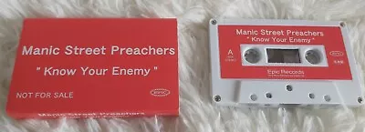 Manic Street Preachers Know Your Enemy Japanese Promo Cassette Mega Rare Mint • £30