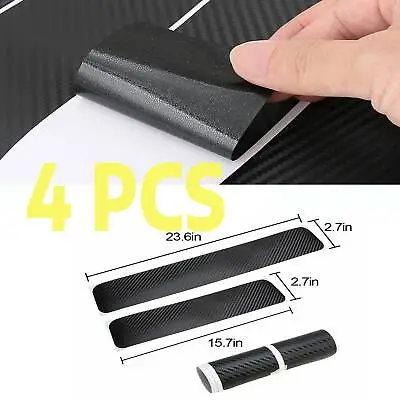 Accessories Carbon Stickers Parts Fiber Sill Unversal Car Door Protector 4 PCS • $20.69