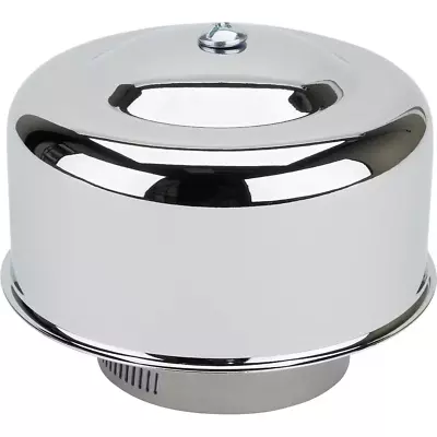 Universal Helmet Style Chrome Clamp On Air Cleaner 2-5/8 Inch Inlet Stromberg • $19.99