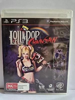 Lollipop Chainsaw PS3 Sony Playstation 3 Game Rare W/Manual - FREE POSTAGE • $199