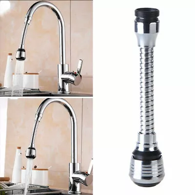 360° Flexible Swivel Hose Extension Water Tap Kitchen Sink Faucet Filter Nozzle • £6.99