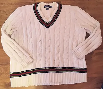 Vintage Polo Ralph Lauren Cricket Sweater 3xb (Please Read)  • $120