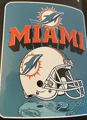 Northwest NFL Miami Dolphins Lightweight Blanket Fleece Throw Retro Logo 50x60 • $34