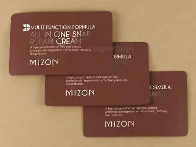 3pcs Samples Korea Mizon All In One Snail Repair Cream Nourishing Irritation • $5.80
