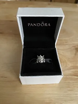 Genuine Pandora Silver Princess Girl Head Charm • £14