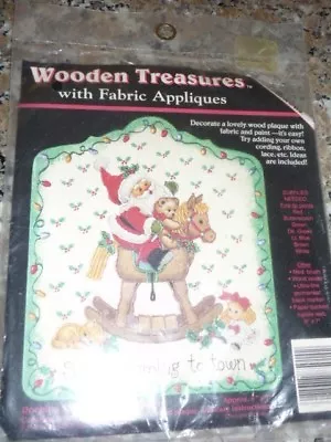 Wooden Treasures With Fabric Appliques Kit • $5.75