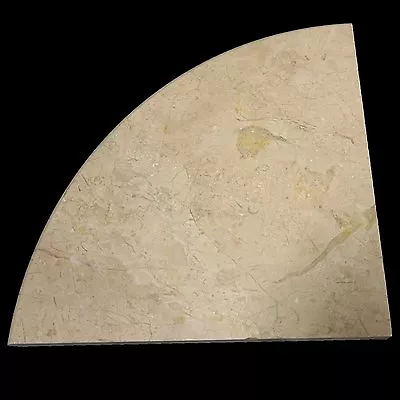 Round Edge Crema Marfil Marble Decorative Wall Tile Premium Corner Shelf Polish • $40.24