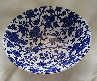 BURLEIGH ARDEN Soup / Cereal Bowl STAFFORDSHIRE ENGLAND Blue Floral Chintz • $16.50