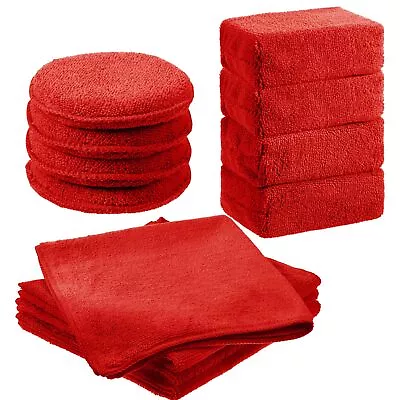 12 Pack Microfiber Applicator Pad Microfiber Sponge For Car Include Round Wax... • $18.93