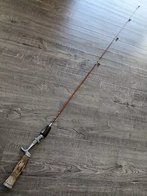 Vintage Richardson Chicago Steel Faux Bamboo 4'6  1PC Casting Rod • $19.95