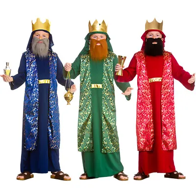 Child WISE MAN School Play Nativity Costume Men Wiseman Fancy Dress Or Beard Kid • £5.95