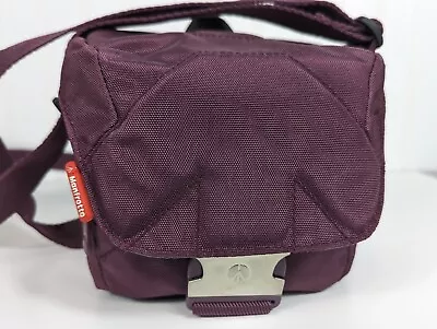 Manfrotto Bella II Plum Camera Bag 7 X6  X6   Zip & Snap Shoulder Strap Exc • $17.45