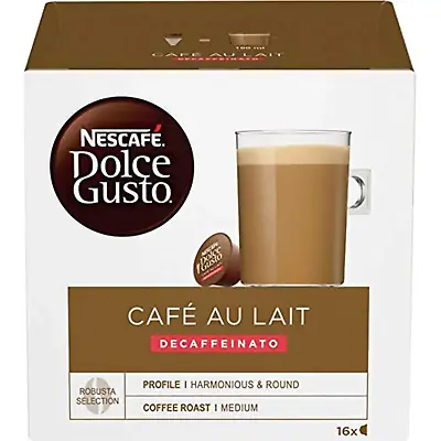 Nescafé Dolce Gusto CAFE AU LAIT Decaf Coffee Pods -16 Ct-SHIPS FREE • $17.99