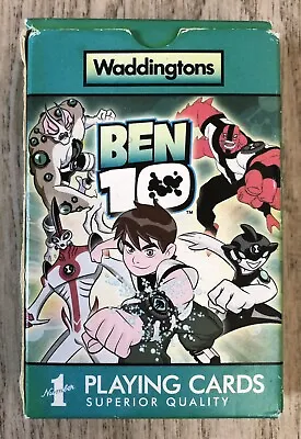 BEN 10 Pack Of Waddingtons Playing Cards - No Jokers - Cartoon Network - 2008 • $6.32