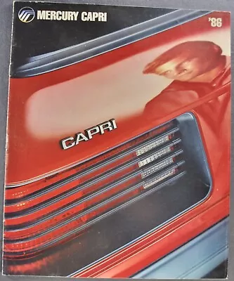 1986 Mercury Capri Catalog Brochure 5.0 GS Coupe Nice Original 86 • $7.95