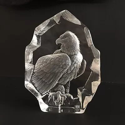 Swedish Crystal Bald Eagle By Mats Jonasson • $89.50