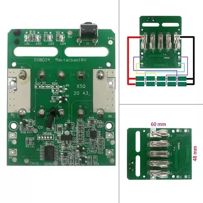 £8.77 • Buy For Metabo 18V Lithium Battery Rack  1pcs Charging  Protection  PCB  Board