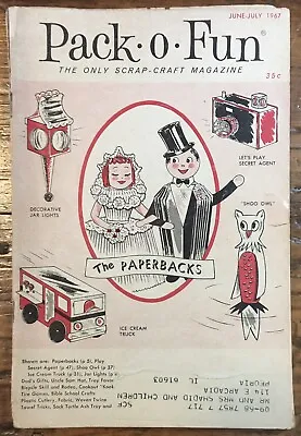 Pack-o-Fun Scrap-Craft Magazine June-July 1967 Vintage Original Scrapbooking • $6.99