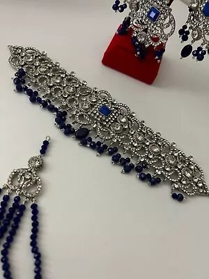 Bollywood Indian Pakistani Bridal Polki Jewelry Complete Set • $30