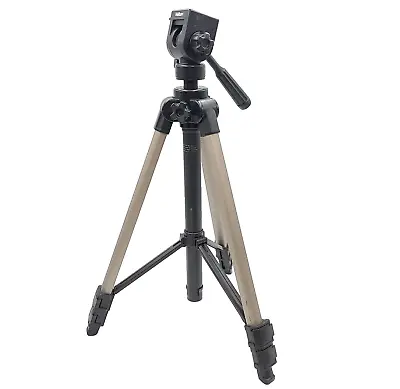 Velbon CX-680 Black Two-Way Pan Head Adjustable Leg Heavy-Duty Camcorder Tripod • $44.22