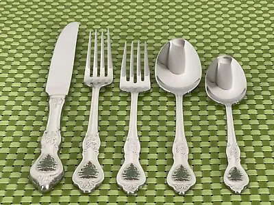 Wallace Spode CHRISTMAS TREE Stainless OffWhite 18/10 Flatware SMART CHOICE B38G • $29.85