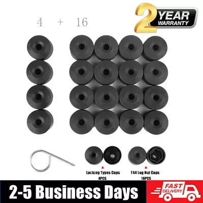 Set Of 20 For VW Volkswagen Wheel Lug Nut Bolt Cover Black Caps OEM 1K06011739B9 • $3.88